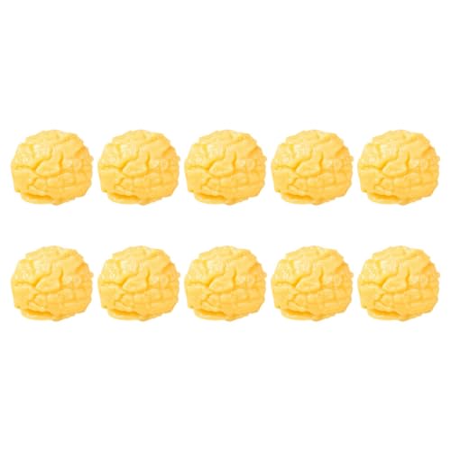 UPKOCH 10Pcs Maiskernmodell schaufensterpuppe maneküre- Set Schaufensterdekoration maniquin Konfetti künstlich Popcorn DIY Basteldekor Küchensimulation Lebensmitteldekor PVC Golden von UPKOCH