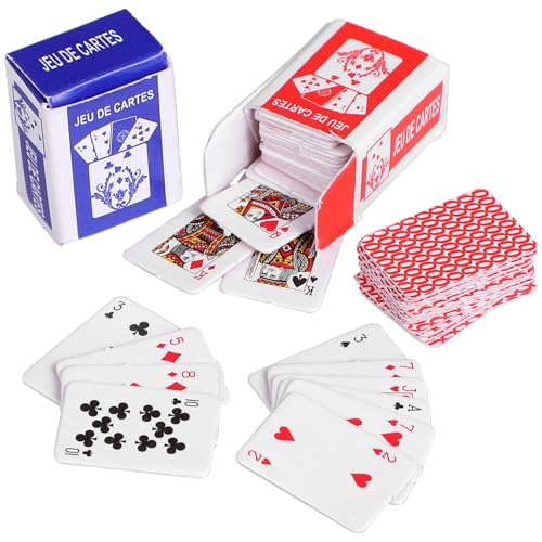 UPKOCH 10St Mini-Spielkarten Miniatur-Puppenhaus-Bausatz Miniaturdeck Miniaturen kindertagsgeschenke kindertag Puppenhaus-Ornament Kinderspielzeug beschichtetes Papier von UPKOCH
