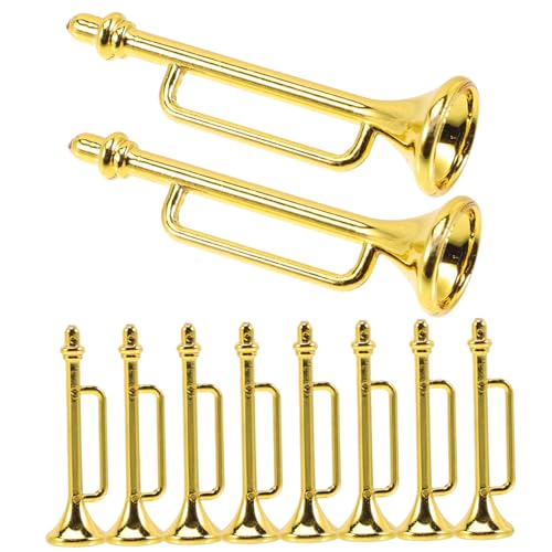UPKOCH 10St Musikinstrumentenmodell Musical Instruments Spielzeug für Kinder Miniatur-Saxophon Kinderspielzeug Horn Wohnkultur Miniatur-Musikinstrument-Requisite Miniatur-Instrument klein von UPKOCH