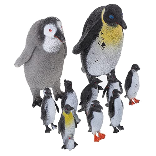 UPKOCH 10St Simulations-Pinguin-Spielzeug Action-Figuren-Statuen Weihnachtsfeier Spielzeuge Modelle simuliertes Tierspielzeug Pinguin-Modell Mini Kunsthandwerk Kleiner Pinguin Kind PVC von UPKOCH