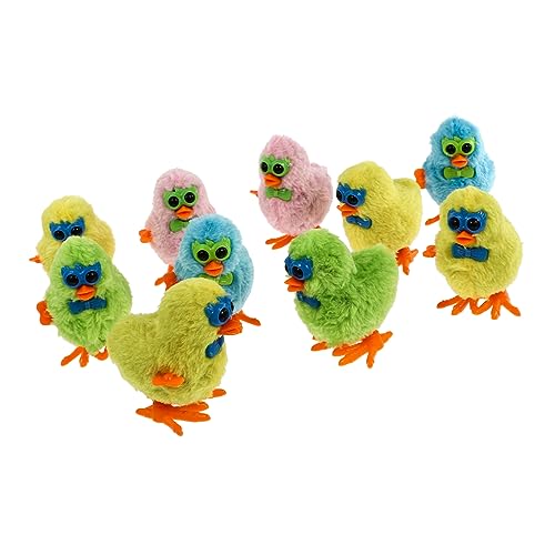 UPKOCH 10St Uhrwerk Huhn für kinderspielzeug kauspielzeug Small Chicken Toys + zum Aufziehen Hähnchen aufziehen Aufziehspielzeug Plastik von UPKOCH
