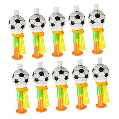 UPKOCH 10Stücke Fußballspiel Horn Trompeten Jubelnde Requisiten für Fußballfans Lauter Sound für Sportevents Partys und Feiern von UPKOCH