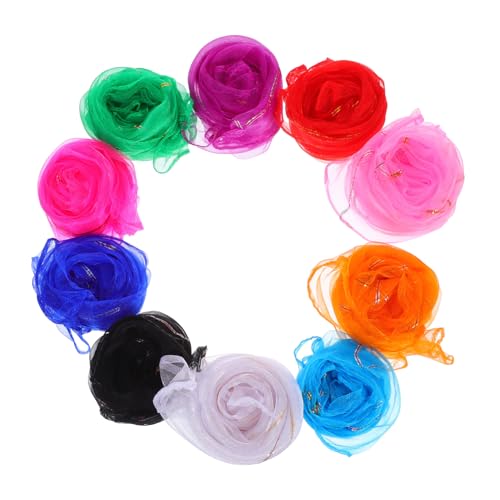 UPKOCH 10Stücke Jongliertücher aus Chiffon Quadratische Tanzschals für Kleinkinder und Leicht für Kindergartenaufführungen und Kreative Spiele UPKOCH 10Stücke Jongliertücher aus Chiffon Quadratische Tanzschals für Kleinkinder und Leicht für Kindergartenaufführungen und Kreative Spiele von UPKOCH
