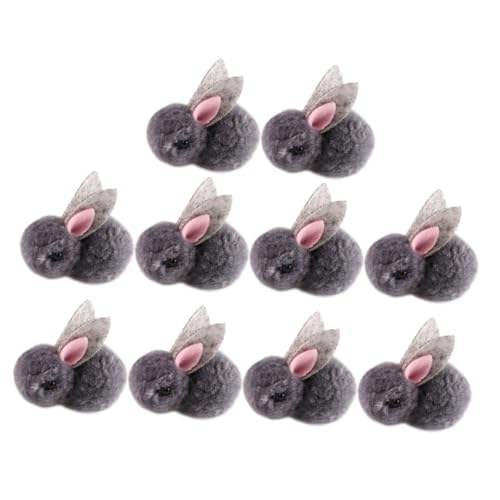 UPKOCH 10Stücke Mini Plüschkaninchen Weiche Hasenpuppe Für Dekorative Kaninchen Für Ostern Kuscheltier Für Kreative DIY Projekte von UPKOCH