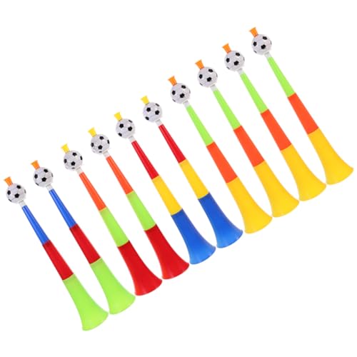 UPKOCH Teleskop-hupe Aus Kunststoff Musikspielzeug Für Jungen Und Mädchen Fußball-jubelspielzeug Fußball-geräuschmacher-spielzeugset Zufällige Farbe von UPKOCH