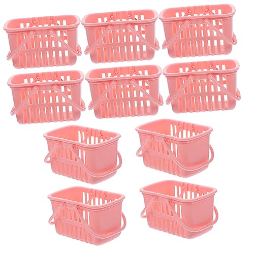 UPKOCH 10st Mini-einkaufskorb Spielzeugkorb Rollender Wäschekorb Korb Aus Filz Mini -lebensmittelspielzeug Aufbewahrungskorb Kleiner Supermarktkorb Mini-Essen Miniaturen Rosa Plastik UPKOCH 10st Mini-einkaufskorb Spielzeugkorb Rollender Wäschekorb Korb Aus Filz Mini -lebensmittelspielzeug Aufbewahrungskorb Kleiner Supermarktkorb Mini-Essen Miniaturen Rosa Plastik von UPKOCH