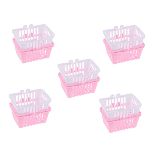 UPKOCH 10st Puppen-einkaufskorb Gefälscht Miniatur Mini-Korb Aus Kunststoff Entzückender Mini-Korb Mini-hausversorgung Verschleißfester Minikorb Plastik UPKOCH 10st Puppen-einkaufskorb Gefälscht Miniatur Mini-Korb Aus Kunststoff Entzückender Mini-Korb Mini-hausversorgung Verschleißfester Minikorb Plastik von UPKOCH