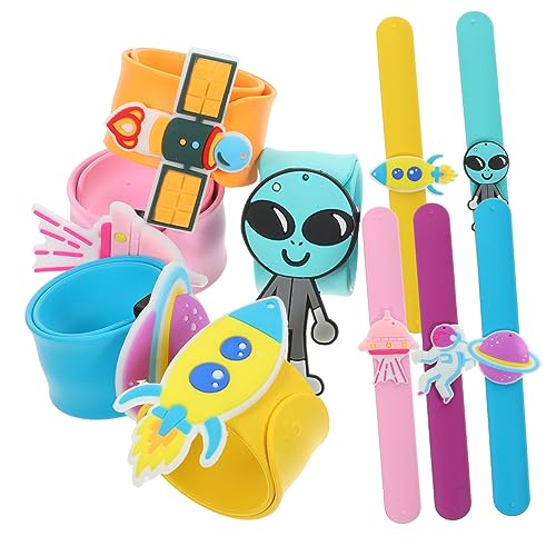 UPKOCH 10St Silikon-Schnappring-Armband Kinderspielzeug spielzeug für kinder Schlagarmbänder für Kinder Partyzubehör zum Thema Weltraum Mädchenspielzeug Spielzeuge kinder party gefallen von UPKOCH