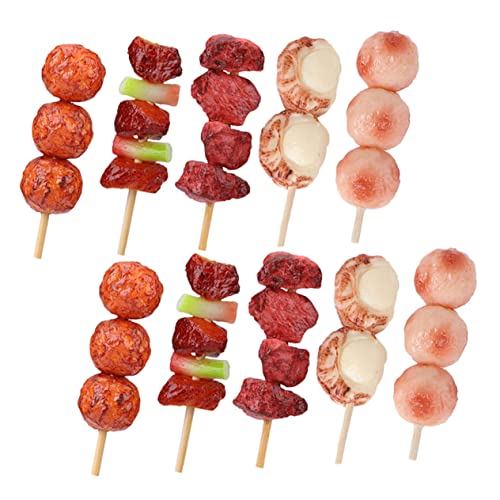 UPKOCH 10st Simulierte Grillspieße Rollenspielmodell Gefälschte Grillgerichte Kochmodelle Für Lebensmittel Künstliches Grillgut Bratenspielzeug Plastikspielfutter Künstliches Essen PVC UPKOCH 10st Simulierte Grillspieße Rollenspielmodell Gefälschte Grillgerichte Kochmodelle Für Lebensmittel Künstliches Grillgut Bratenspielzeug Plastikspielfutter Künstliches Essen PVC von UPKOCH