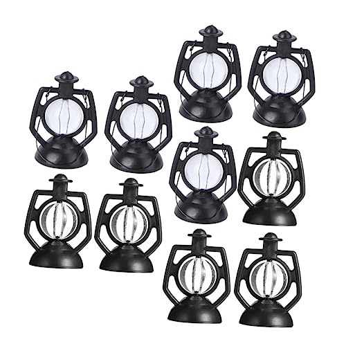 UPKOCH Mini Retro Petroleumlampen 10er Set Für Puppenhaus Jungen Und Mädchen Spielzeug Handwerk Kunststoff Ornament von UPKOCH