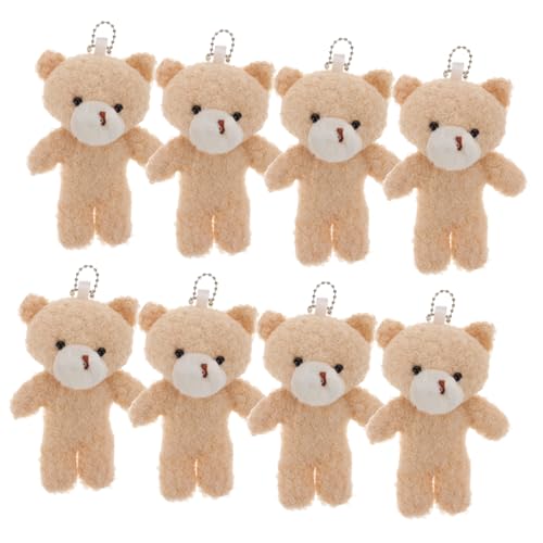 UPKOCH Bär Ornament Spielzeug 10 Stücke Mini Bär Spielzeug Plüsch Ausgestopften Bären Puppe Schlüsselanhänger Für Handwerk von UPKOCH