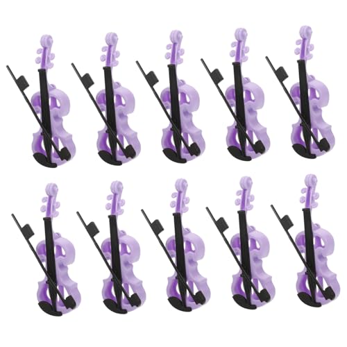 UPKOCH 10stücke Miniaturvioline Aus Vintage Design Mini Haus Dekoration Ornament Musikinstrument Modell Spielzeug Requisiten Für Fotos von UPKOCH