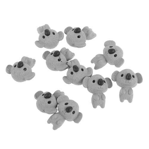 UPKOCH 10stücke Teiliges Mini Koala-Figuren Aus Harz Niedliche Deko-Accessoires Für Schlüsselanhänger Miniatur-tierfiguren Für Garten Und DIY-projekte Lebensecht Mit Glatter von UPKOCH