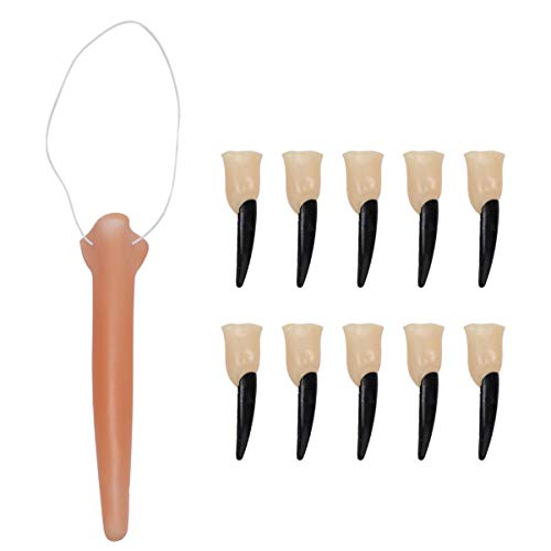UPKOCH 11 Stück Halloween-Requisiten für Zombie Party thematisiert Halloween schminke Halloween Make up Halloween Crawl Halloween-Hexenfinger gefälschte Hexennägel Gummi Black von UPKOCH