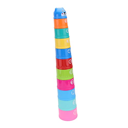 UPKOCH 11Stücke Stapelspielzeug Für Teiliges Aus Bunten Bechern Frühes Lernspielzeug Hand Auge Koordination Wasserspielzeug Für Badewanne Und Garten von UPKOCH