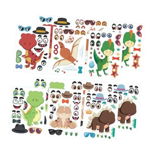 UPKOCH 12blätter Dinosaurier Aufkleber Für Mädchen Lustige Wiederverwendbare Dinosaurier Sticker Für Scrapbooking Basteln Und Partys Kreative Gesichter Gestalten Und Dekorieren UPKOCH 12blätter Dinosaurier Aufkleber Für Mädchen Lustige Wiederverwendbare Dinosaurier Sticker Für Scrapbooking Basteln Und Partys Kreative Gesichter Gestalten Und Dekorieren von UPKOCH