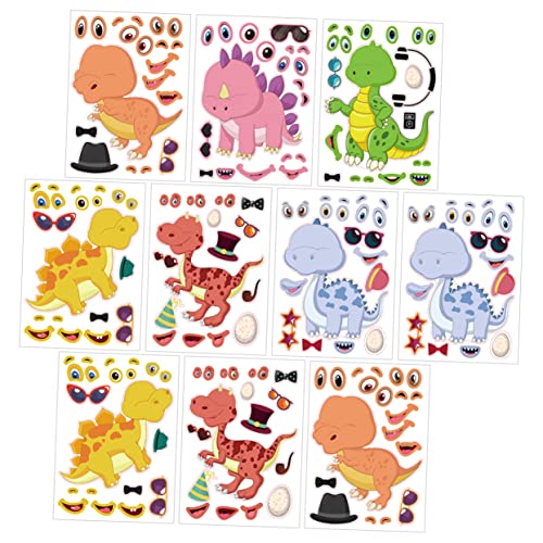 UPKOCH Dinosaurier-Aufkleber-Set 12 Stück Cartoon-Dinosaurier Puzzle-Aufkleber Für Partygeschenke Dekorationen UPKOCH Dinosaurier-Aufkleber-Set 12 Stück Cartoon-Dinosaurier Puzzle-Aufkleber Für Partygeschenke Dekorationen von UPKOCH