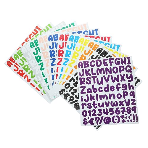 UPKOCH Buchstabenaufkleber Zum Basteln – 12 Bögen Alphabet-Zahlen-Aufkleber Für Wasserflaschen Sammelalben UPKOCH Buchstabenaufkleber Zum Basteln – 12 Bögen Alphabet-Zahlen-Aufkleber Für Wasserflaschen Sammelalben von UPKOCH