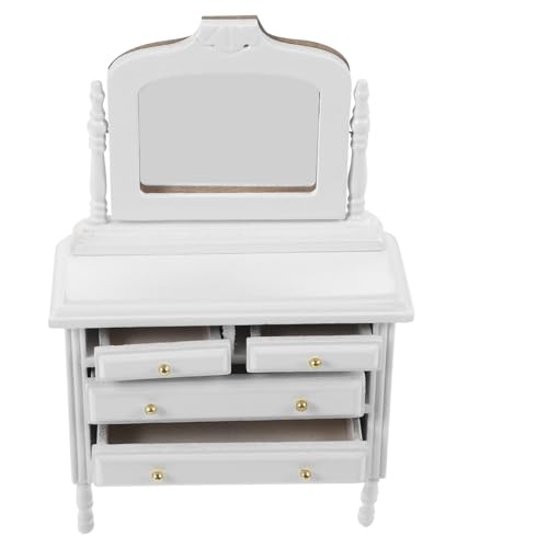 UPKOCH 12 Maßstab Weißer Mini Dressing Cabinet Puppenmöbel Und Dekoration Handgefertigtes Accessoire Für Puppenstuben Und Spielzeughäuser UPKOCH 12 Maßstab Weißer Mini Dressing Cabinet Puppenmöbel Und Dekoration Handgefertigtes Accessoire Für Puppenstuben Und Spielzeughäuser von UPKOCH