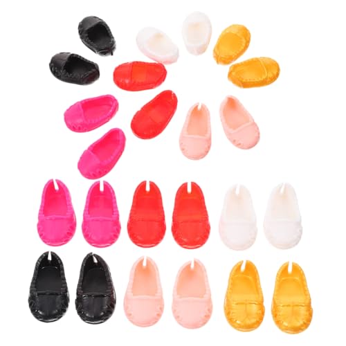 UPKOCH 12 Paare Schuhe Winzige Puppenersatzschuhe Puppenspielzeugschuhe Puppenschuhe Zum Basteln Mini-Schuh- Miniaturschuh Anziehschuhe Mini-Schuhe Schuhe Für Puppen Plastik von UPKOCH