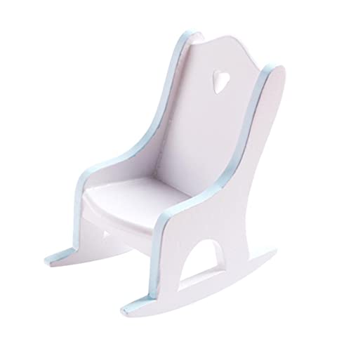 UPKOCH World Accessory Handgefertigter Mini-schaukelstuhl Für Puppenhaus Maßstab 112 Spielzeug von UPKOCH
