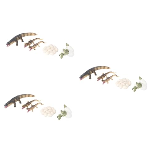 UPKOCH 12 STK Krokodil Wachstumszyklus weltbild bürodeko tierisches Wachstumsmodell Lebenszyklus eines Reptils Modelle Spielzeuge Demonstrationsmodell für den Tierlebenszyklus Mini PVC von UPKOCH