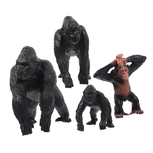 UPKOCH 12 STK Schimpansenfiguren Nachgemachtes Tierspielzeug Form Zahlenspielzeug Realistisches Tierspielzeug Schimpansen-tiermodell Waldtiermodelle Wilde Tiere Plastik Puppe Mini Kind von UPKOCH