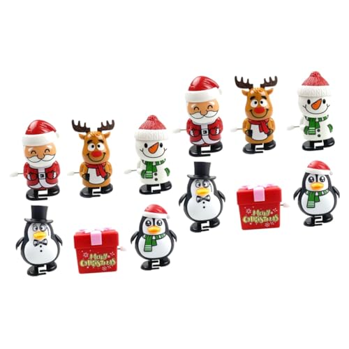 UPKOCH 12 Stck. Teiliges Weihnachts Wind Up Set Mini Aufziehfiguren mit Santa Claus und Xmas Motiven Wiederverwendbare Partygeschenke für Kompakt und Sicher als Weihnachtsdeko und UPKOCH 12 Stck. Teiliges Weihnachts Wind Up Set Mini Aufziehfiguren mit Santa Claus und Xmas Motiven Wiederverwendbare Partygeschenke für Kompakt und Sicher als Weihnachtsdeko und von UPKOCH
