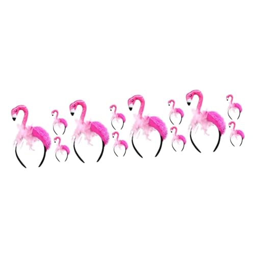 UPKOCH 12 Stk Flamingo-Stirnband Haarschmuck Party-Haar-Accessoire faschingskostüm kostüm fasching Kleidung Strandparty-Stirnband Haarband zum Waschen des Gesichts Karikatur Tier Zubehör von UPKOCH