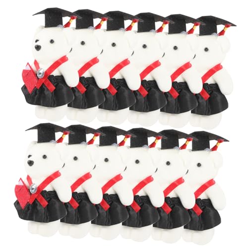 UPKOCH 12 Stück Abschluss Dr. Bär Kleiderpuppe ausgestopfter Hase aus Plüsch Plüschtiere tragen Blumenstrauß-Dekorationszubehör Strauß Stofftier Blumenbär Abschluss Bär Schaum UPKOCH 12 Stück Abschluss Dr. Bär Kleiderpuppe ausgestopfter Hase aus Plüsch Plüschtiere tragen Blumenstrauß-Dekorationszubehör Strauß Stofftier Blumenbär Abschluss Bär Schaum von UPKOCH
