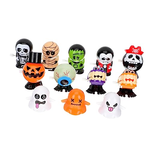 UPKOCH 12 Stück Aufzieh Halloween Uhrwerkspielzeug für Wicklung kinderspielzeug Toys Uhrwerk für Desktop-Ornament Plastik Colorful von UPKOCH