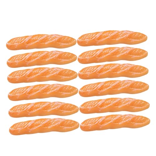 UPKOCH 12 Stück Baguette-Imitat deko praktisch kleines Brot Miniatur-Puppenhaus-Küchen-Backzubehör Puppenhaus-Miniatur-Bäckerei Mini Hausmannskost Minibrot Harz Orange UPKOCH 12 Stück Baguette-Imitat deko praktisch kleines Brot Miniatur-Puppenhaus-Küchen-Backzubehör Puppenhaus-Miniatur-Bäckerei Mini Hausmannskost Minibrot Harz Orange von UPKOCH