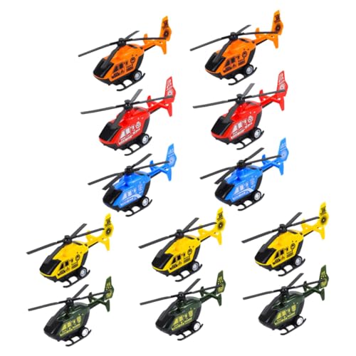 UPKOCH 12 Stück Hubschrauber Flugspielzeug Flugzeuge Kinderspielzeug Hubschrauber Frühes Lernspielzeug Trägheits Rückziehhubschrauber Hubschrauber Für Zufällige Farbe von UPKOCH