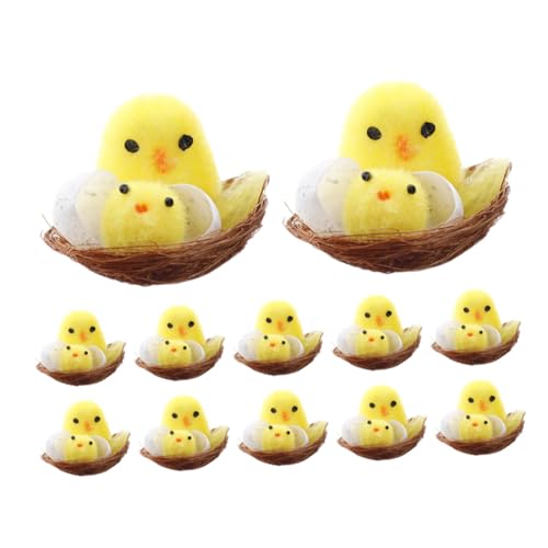 UPKOCH 12 Stück Kükendekorationen Winzig Beflockt Plüschtiere Für Kleinkinder Urlaub Mini Osterküken Flauschig Ostern Kleine Küken Osterhühner Chemiefaser Und Kunststoff UPKOCH 12 Stück Kükendekorationen Winzig Beflockt Plüschtiere Für Kleinkinder Urlaub Mini Osterküken Flauschig Ostern Kleine Küken Osterhühner Chemiefaser Und Kunststoff von UPKOCH