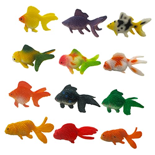 UPKOCH 12 Stück Mini- -Modell Modellspielzeug Beobachten Goldfischmodell Kinderkognitionsspielzeug Modell Einer Goldfischfigur Kinderspielzeug PVC von UPKOCH