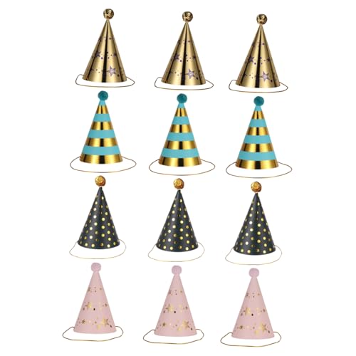 UPKOCH 12 Stück Papierhut Kegelhut aus Papier alles zum Geburtstag Partyhüte Dekoration Zapfen kinderparty mitgebsel cap lustig Geburtstagsmützen für Geburtstagsparty-Kappe UPKOCH 12 Stück Papierhut Kegelhut aus Papier alles zum Geburtstag Partyhüte Dekoration Zapfen kinderparty mitgebsel cap lustig Geburtstagsmützen für Geburtstagsparty-Kappe von UPKOCH