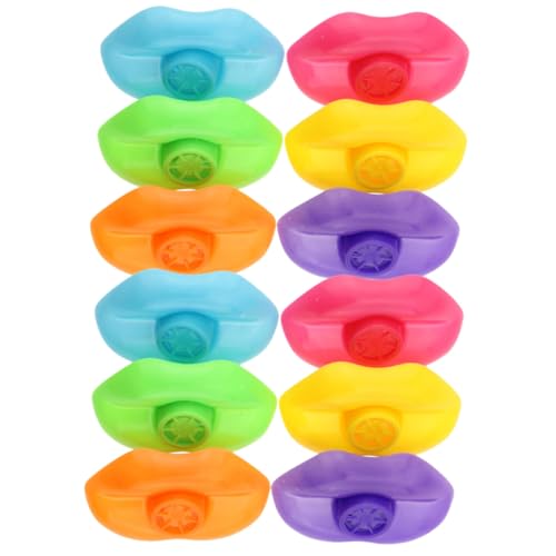 UPKOCH 12 Stück Teiliges Bunte Kinderpfeifen aus Kunststoff Lustiges Musikinstrument für Party Pädagogisches mit Klarem Klang für Geburtstag und Musikalische Zufällige Farbe von UPKOCH