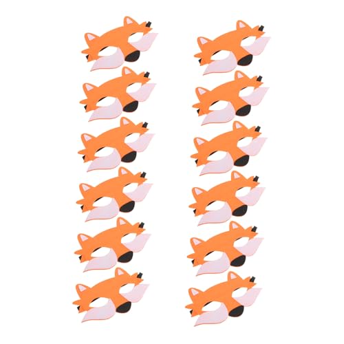 UPKOCH 12 Stück Teiliges Halbe Wolfs Masken aus Atmungsaktivem Filz für Realistisch Gestaltete Tier Karnevalsmaske für Halloween Cosplay und Kostümpartys UPKOCH 12 Stück Teiliges Halbe Wolfs Masken aus Atmungsaktivem Filz für Realistisch Gestaltete Tier Karnevalsmaske für Halloween Cosplay und Kostümpartys von UPKOCH