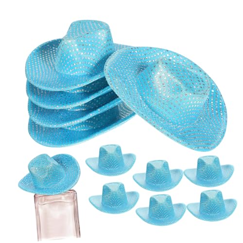 UPKOCH 12 Stück Teiliges Mini Cowboy Hüte aus Polyester Kleine Western Hüte für Puppenhaus Deko Cowgirl Party Accessoires Vielseitig für DIY Kostüme Geburtstagsfeiern und von UPKOCH