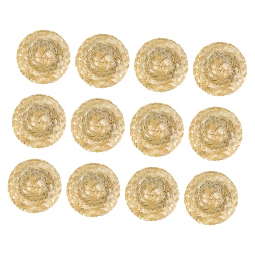 UPKOCH 12 Stück Teiliges Mini Handgewebte Strohhüte Leichte Langlebige Puppenhut Dekoration Atmungsaktive Mini Strohhüte für DIY Basteln Sombrero Accessoires für Puppenhaus und Party UPKOCH 12 Stück Teiliges Mini Handgewebte Strohhüte Leichte Langlebige Puppenhut Dekoration Atmungsaktive Mini Strohhüte für DIY Basteln Sombrero Accessoires für Puppenhaus und Party von UPKOCH
