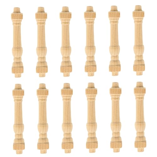 UPKOCH 12 Stück Teiliges Mini Holz Geländerpfosten für Puppenhaus Handgefertigte Miniatur Holz Handläufe Realistisches Zubehör für DIY Möbel und Mini Hausdekoration UPKOCH 12 Stück Teiliges Mini Holz Geländerpfosten für Puppenhaus Handgefertigte Miniatur Holz Handläufe Realistisches Zubehör für DIY Möbel und Mini Hausdekoration von UPKOCH