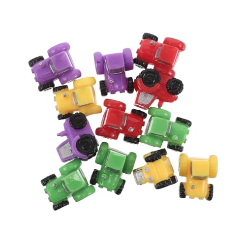UPKOCH 12 Stück Teiliges Mini-Resin Farbenfrohe Bauernhof-Szene Figuren Stabile Miniaturfahrzeuge für Puppenhaus-mikrolandschaften und Kreative Tischdeko von UPKOCH