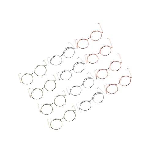 UPKOCH 12 Stück Teiliges Mini puppenbrillen aus Kupferdraht Dekorative Bügelfeste Randlose Puppen Accessoires in Roségold Silber und Gold für Rollenspiele und Bastelbedarf UPKOCH 12 Stück Teiliges Mini puppenbrillen aus Kupferdraht Dekorative Bügelfeste Randlose Puppen Accessoires in Roségold Silber und Gold für Rollenspiele und Bastelbedarf von UPKOCH
