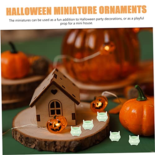 UPKOCH 12 Stück Teiliges Miniatur Halloween Miniaturen für Puppenhaus Realistische Kleine Deko DIY Halloween Tischdekoration Mini für Sammler und Familien von UPKOCH