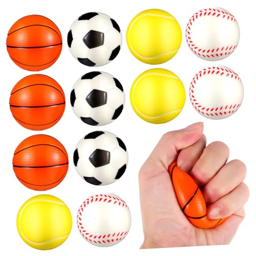 UPKOCH 12 Stück Teiliges PU Stressbälle Sport Quetschbälle Langlebige Antistress Bälle für Basketball Fußball Tennis Baseball Flexible Squeeze Toys als Partygeschenke und Stressabbau UPKOCH 12 Stück Teiliges PU Stressbälle Sport Quetschbälle Langlebige Antistress Bälle für Basketball Fußball Tennis Baseball Flexible Squeeze Toys als Partygeschenke und Stressabbau von UPKOCH