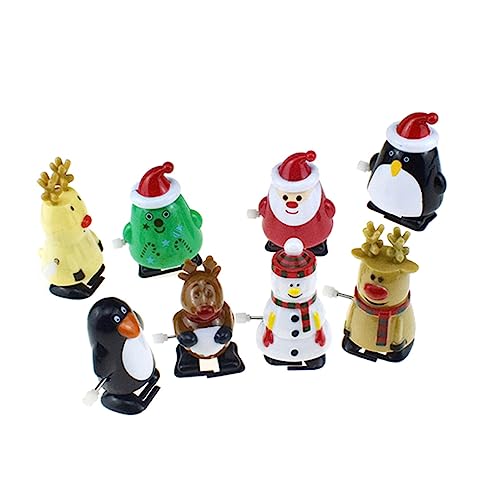 UPKOCH 12 Stück Teiliges Weihnachts Aufziehspielzeug mit Buntes Lernspielzeug für Batteriefrei Sicher Fördert Koordination und Fantasie als Partygeschenk und Mitgebsel von UPKOCH