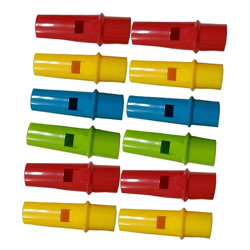 UPKOCH 12 Stück Teiliges Zylinder Panflöten aus Bunte DIY Musikinstrument Spielzeuge für Sicher und Langlebig als für Jungen und Mädchen zu Geburtstagen und Festen Zufällige Farbe von UPKOCH