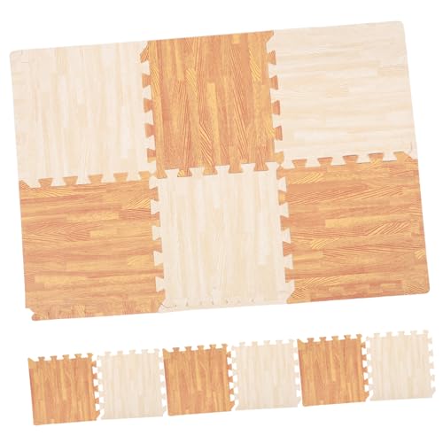 UPKOCH 12 Stück Teiliges von Ineinandergreifenden Eva Puzzlematten für Junge Mädchen Weiche Spielmatte Schadstofffrei für Zuhause und Sichere Krabbelzeit Holzoptik UPKOCH 12 Stück Teiliges von Ineinandergreifenden Eva Puzzlematten für Junge Mädchen Weiche Spielmatte Schadstofffrei für Zuhause und Sichere Krabbelzeit Holzoptik von UPKOCH