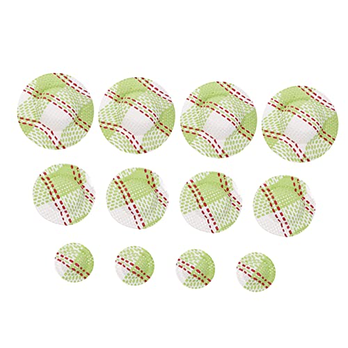 UPKOCH 12 Stück gestreiftes Hutzubehör Gestreifter Mini-Hut Mini-Sonnenhut Puppenkleidung Hut Mini-Puppenmütze Puppe Mini-Hut Minihüte zum Ankleiden von Puppen Mini-Hut- Papier Grün von UPKOCH