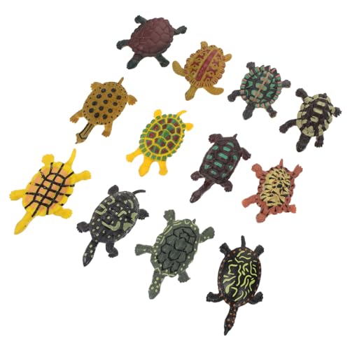 UPKOCH 12 Stück simulierte Schildkröte für kinderspielzeug Tiermodell Schildkröte Aquarium-Dekoration Schildkrötenmodell Simulation von Meeresorganismen Plastik von UPKOCH